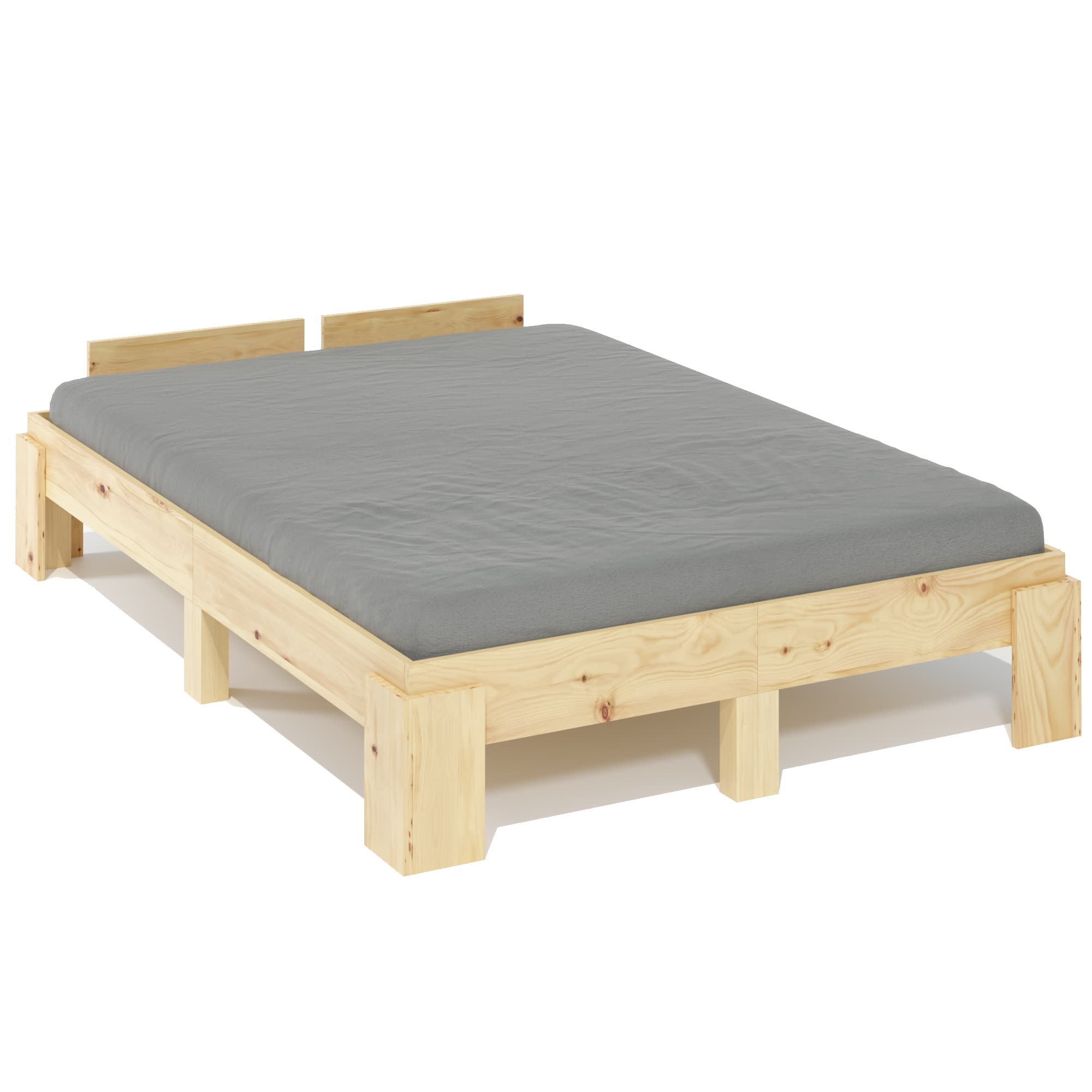 Bett nach Mass Fichte Massivholz - Bild 1