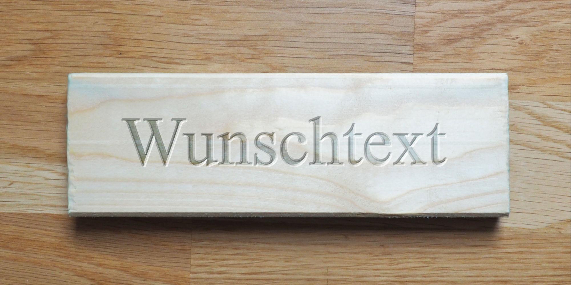 Individuelles Holzschild Kiefernholz - Bild 1