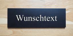 Holzschild schwarz mit Gravur - Bild 1