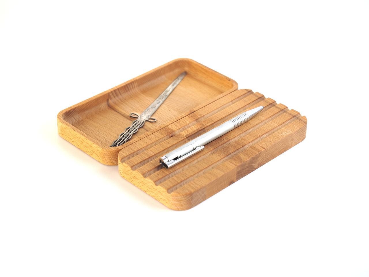 Set Schalte und Stiftablage - Einrichtung - Handgefertigtes Holzprodukt